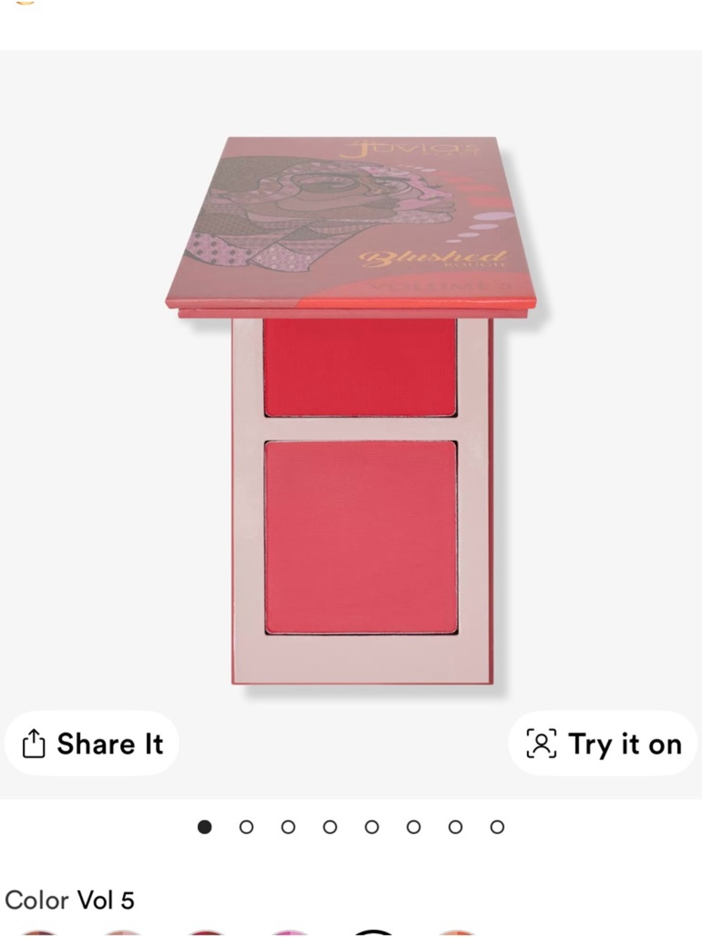 Juvia's Place Blushed Duo - Bright Red & Warm Pink